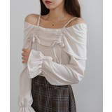 ダブルリボン ボリューム袖 ドッキングロングワンピース | Pumpkin Port | 詳細画像15