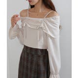 ダブルリボン ボリューム袖 ドッキングロングワンピース | Pumpkin Port | 詳細画像16