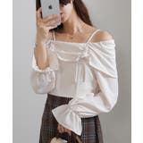 ダブルリボン ボリューム袖 ドッキングロングワンピース | Pumpkin Port | 詳細画像18