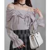 ダブルリボン ボリューム袖 ドッキングロングワンピース | Pumpkin Port | 詳細画像3