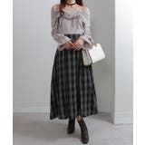 ダブルリボン ボリューム袖 ドッキングロングワンピース | Pumpkin Port | 詳細画像7