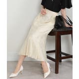 ラメ花柄 レース地 マーメイドロングスカート | Pumpkin  Port | 詳細画像10 