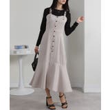 配色ステッチ マーメイド切替 キャミワンピース | Pumpkin  Port | 詳細画像23 