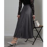 配色ステッチ サイドスリット ベルト付ロングスカート | Pumpkin  Port | 詳細画像20 