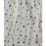 シアーチェック×小花柄ティアードロングスカート | Pumpkin  Port | 詳細画像20 