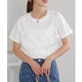 カギ針キャミ付き半袖Tシャツ | Pumpkin  Port | 詳細画像9 