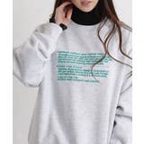 裏起毛 レターロゴ刺繍 BIGサイズ スウェットトレーナー | Pumpkin  Port | 詳細画像12 