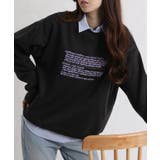 裏起毛 レターロゴ刺繍 BIGサイズ スウェットトレーナー | Pumpkin  Port | 詳細画像19 