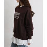 裏起毛 レターロゴ刺繍 BIGサイズ スウェットトレーナー | Pumpkin  Port | 詳細画像30 