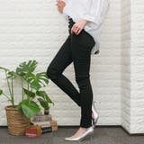 【超ストレッチ美脚】スーパーストレッチ ハイウエストスキニーパンツ | Pumpkin  Port | 詳細画像5 