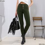 カーキ | 【超ストレッチ美脚】美脚 スーパーストレッチ ハイウエストスキニーパンツ | Pumpkin Port