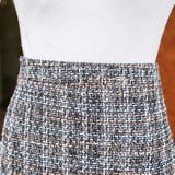 ファンシーツイード 裾フリンジミニタイトスカート | Pumpkin  Port | 詳細画像6 