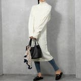 アイボリー | ケーブルニット ロングワンピース | Pumpkin  Port