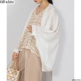 オフホワイト | 透かしニットソー モモンガカーディガン | Pumpkin Port