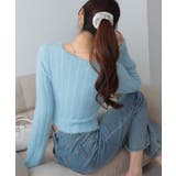 シャギーニット 短丈 スクエアネック ニット | Pumpkin  Port | 詳細画像44 