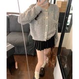 レトロな大人カジュアル ニットカーディガン 韓国 韓国ファッション | Pumpkin Port | 詳細画像20