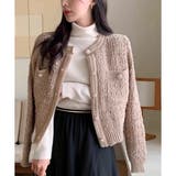 レトロな大人カジュアル ニットカーディガン 韓国 韓国ファッション | Pumpkin Port | 詳細画像9