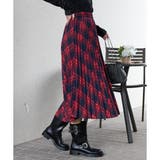 ネルチェック プリーツロングスカート | Pumpkin Port | 詳細画像12