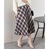 ネルチェック プリーツロングスカート | Pumpkin Port | 詳細画像3