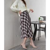 ネルチェック プリーツロングスカート | Pumpkin Port | 詳細画像4