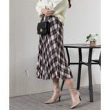 ネルチェック プリーツロングスカート | Pumpkin Port | 詳細画像6