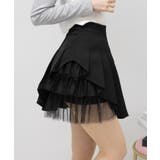 サイドチュールフリル インパン付 プリーツミニスカート | Pumpkin  Port | 詳細画像12 