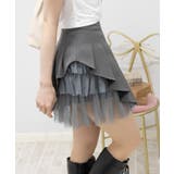 サイドチュールフリル インパン付 プリーツミニスカート | Pumpkin  Port | 詳細画像6 