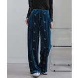 花柄刺繍 ベロア イージーワイド パンツ(裏地付き) | Pumpkin Port | 詳細画像18