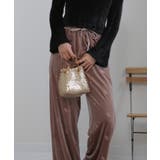 花柄刺繍 ベロア イージーワイド パンツ(裏地付き) | Pumpkin Port | 詳細画像32