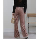 花柄刺繍 ベロア イージーワイド パンツ(裏地付き) | Pumpkin Port | 詳細画像38