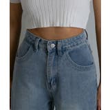 レース切替 デニムワイドロングパンツ | Pumpkin Port | 詳細画像13