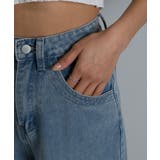 レース切替 デニムワイドロングパンツ | Pumpkin Port | 詳細画像14