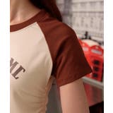 サイドドロストリボン ラグランスリーブ ショート丈半袖Tシャツ | Pumpkin Port | 詳細画像35