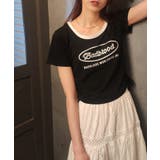 サークルロゴプリント サイドドロストリボン ショート丈半袖Tシャツ | Pumpkin Port | 詳細画像20