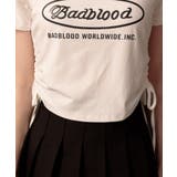 サークルロゴプリント サイドドロストリボン ショート丈半袖Tシャツ | Pumpkin Port | 詳細画像32
