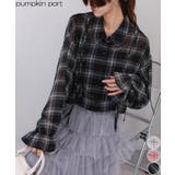 ダブルリボン キャンディスリーブ 長袖 ブラウス | Pumpkin Port | 詳細画像1