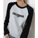 CALIFORNIA プリント ラグラン長袖ニットTシャツ | Pumpkin Port | 詳細画像2