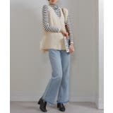 シャギーニット サイドスリット Vネック ベスト | Pumpkin  Port | 詳細画像16 