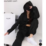 3点セット パーカー+クロップド丈キャミ+ロングパンツ | Pumpkin Port | 詳細画像1