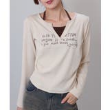 フェイクレイヤード ヘンリーネック風 テレコロンT | Pumpkin  Port | 詳細画像3 