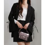 上下2点セット リボン付きテーラードジャケット+ミニスカパン セットアップ | Pumpkin  Port | 詳細画像10 