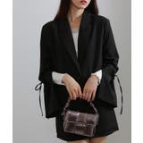 上下2点セット リボン付きテーラードジャケット+ミニスカパン セットアップ | Pumpkin  Port | 詳細画像2 