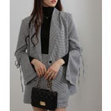 上下2点セット リボン付きテーラードジャケット+ミニスカパン セットアップ | Pumpkin  Port | 詳細画像32 