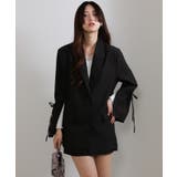 上下2点セット リボン付きテーラードジャケット+ミニスカパン セットアップ | Pumpkin  Port | 詳細画像5 