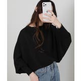 テレコリブニット ドルマンスリーブ カットソートップス | Pumpkin Port | 詳細画像12