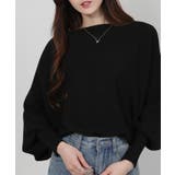 テレコリブニット ドルマンスリーブ カットソートップス | Pumpkin Port | 詳細画像14