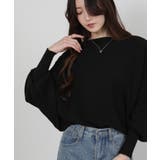 テレコリブニット ドルマンスリーブ カットソートップス | Pumpkin Port | 詳細画像15