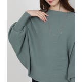 テレコリブニット ドルマンスリーブ カットソートップス | Pumpkin Port | 詳細画像2