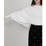 テレコリブニット ドルマンスリーブ カットソートップス | Pumpkin Port | 詳細画像22