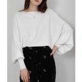 テレコリブニット ドルマンスリーブ カットソートップス | Pumpkin Port | 詳細画像24